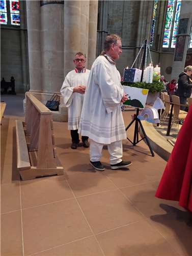 Der Begegnungstag endete mit dem Gottesdienst in der Liebfrauenkirche.