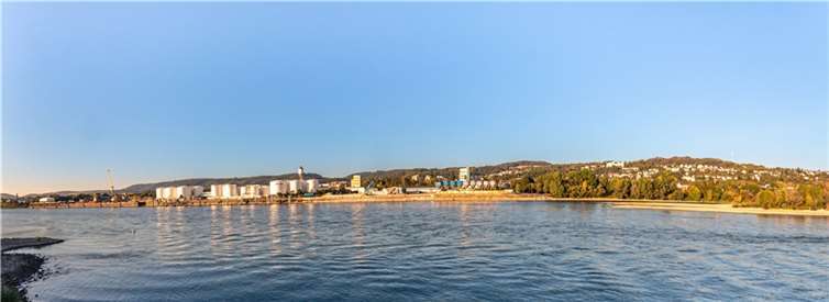 Der Bendorfer Industriehafen soll zum Wasserstoff-Hub entwickelt werden.  Quelle: Stadt Bendorf/Copyright: Karl Rudolf Goergen