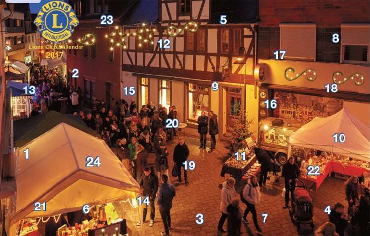 Der Benefiz-Adventskalender des Lions Club Vallendar. M. Brandt/focus-vallendar.de