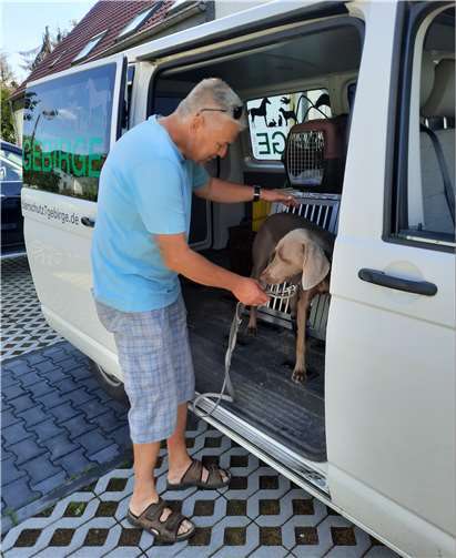 Der Bereitschaftsfahrer im Einsatz. Foto: Antje Firmenich