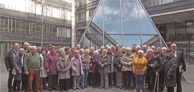 Der Besichtigungsprogramm startete mit dem Besuch beim ZDF auf dem Lerchenberg. privat
