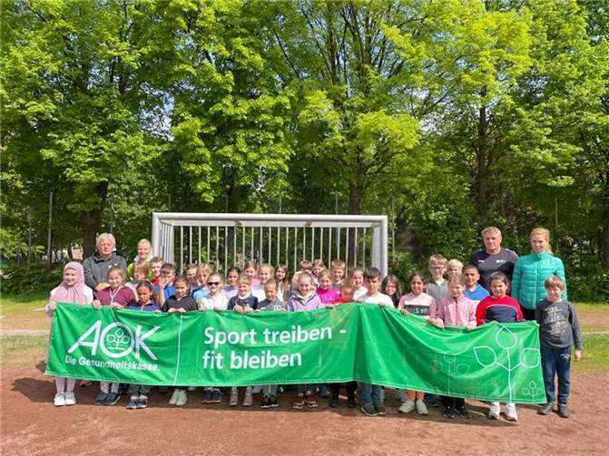 Der Besuch der Profisportler war ein unvergessliches Erlebnis für die Schülerinnen und Schüler. Foto: KGS