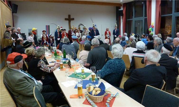 Der Besuch des Prinzenpaares war der Höhepunkt beim Geloog der St. Martins-Nachbarschaft.
