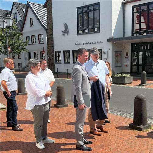 Der Besuch diente einem intensiven inhaltlichen Austausch mit der Verwaltungsführung.