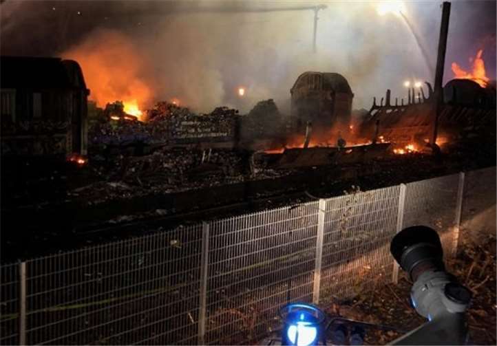 Der Brand eines Güterzugs in Unkel war einer der 40 Einsätze.