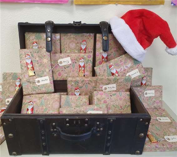 Der Buchadventskalender der GGS Klasse 4.2. Fotos: privat