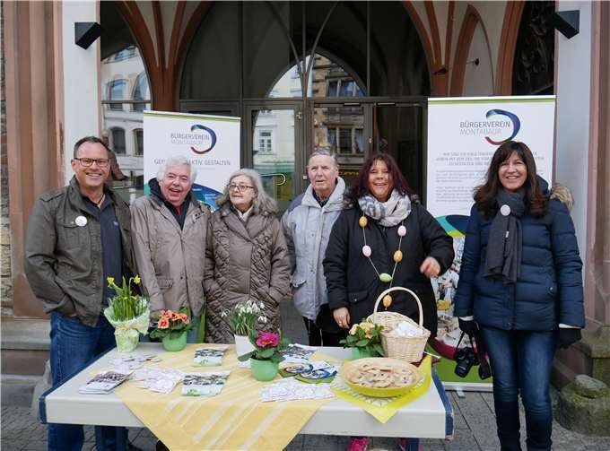 Der Bürgerverein Montabaur informierte am Stand über verschiedene Projekte.GBA