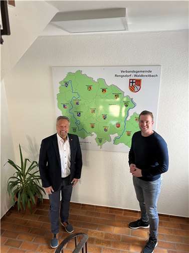 Der Bundestagsabgeordnete Martin Diedenhofen hat sich mit dem Bürgermeister der Verbandsgemeinde Rengsdorf-Waldbreitbach, Hans-Werner Breithausen, getroffen. Foto: privat