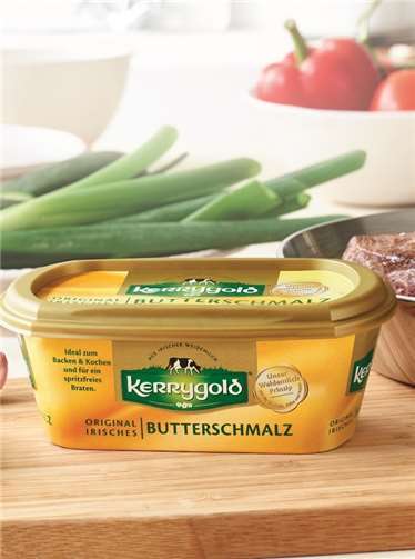 Der Butterschmalz von Kerrygold besteht aus 99,8 Prozent Milchfett. Kerrygold