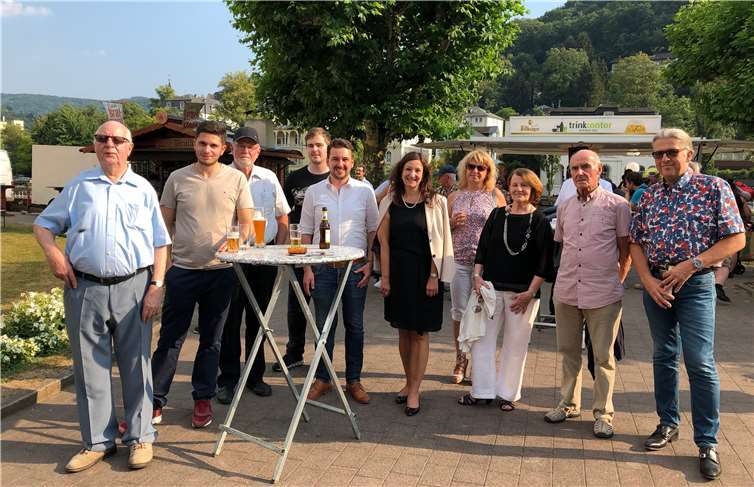 Der CDU-Gemeindeverband Bad Ems-Nassau besuchte die Eröffnung des Brückenfestivals.privat