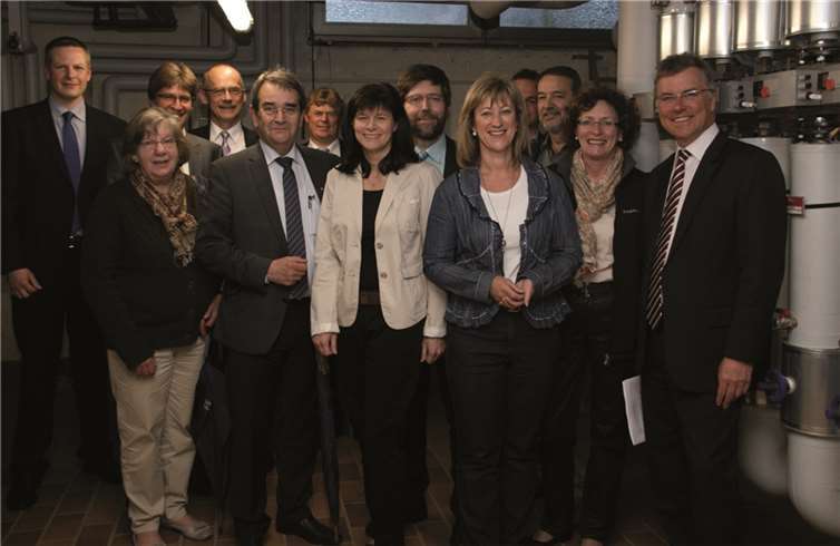 Der CDU-Kreisvorstand informierte sich bei der EVM über das neue Nahwärmenetz in Cochem.privat