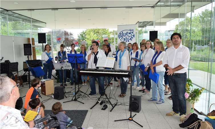 Der Chor Blue Notes präsentierte sein Können für einen guten Zweck. Foto: EICH
