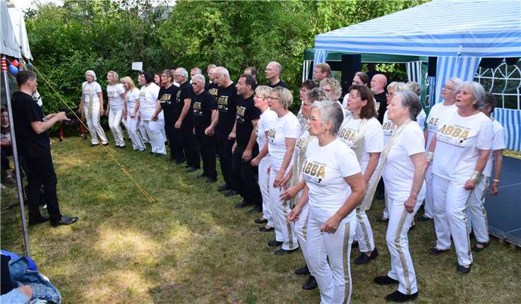 Der Chor Cäcilia Queckenberg mit Chorleiter Alfons Gehlen begeisterte mit ihrem vorgetragenen Liedgut. Fotos: -EICH-