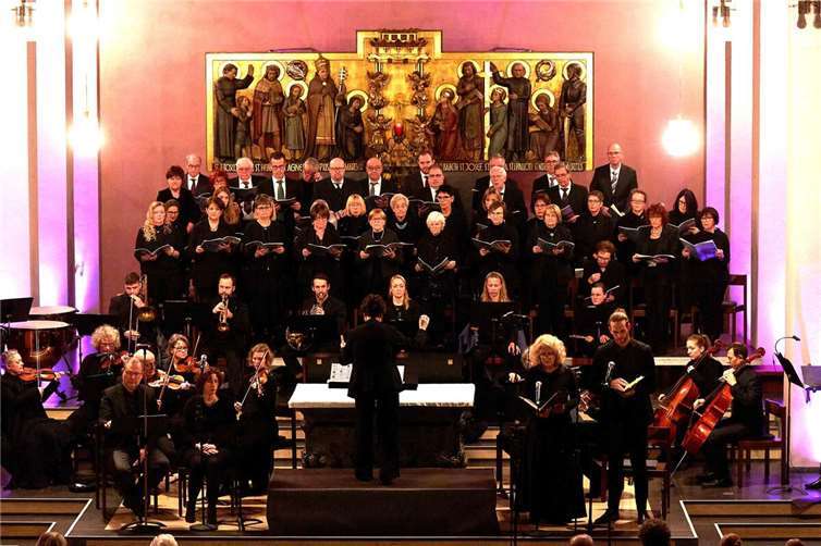 Der Chor Con Spirito bei der Aufführung des Oratoriums „Jerusalem Schalom“.  Foto: privat