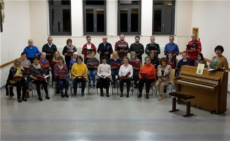 Der Chor Con Spirito vor dem Beginn der Probe.Foto: privat