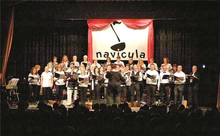 Der Chor Navicula freut sich über das erfolgreiche Konzert. privat