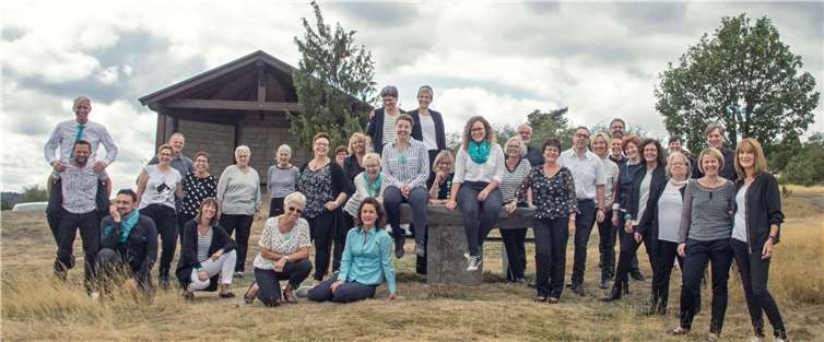 Der Chor „Taktvoll Volkesfeld“.Sylvia Fink