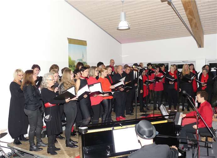 Der Chor TonArt Hambuch präsentierte mit Instrumentalbegleitung einmal mehr ein exzellentes Konzert. Fotos: TE