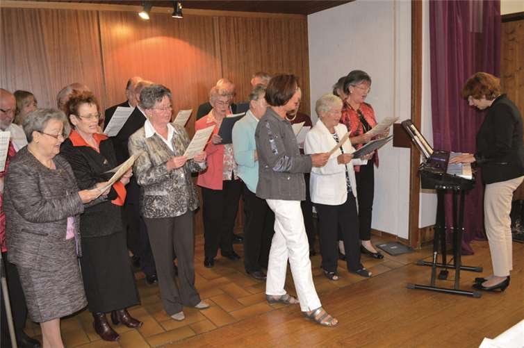 Der Chor beging das Jubiläum mit viel Musik Fotos: -ab-