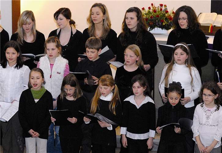 Der Chor der Kreismusikschule. Privat
