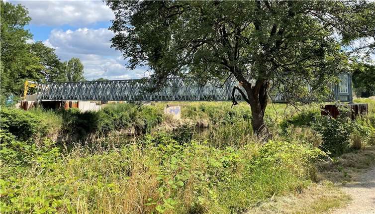 Der Christinensteg im Juli.  Foto: ROB