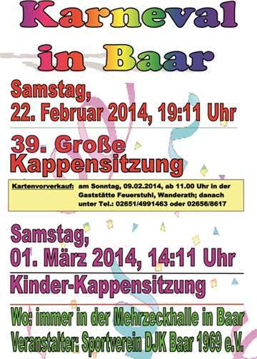 Der DJK Baar lädt ein.privat