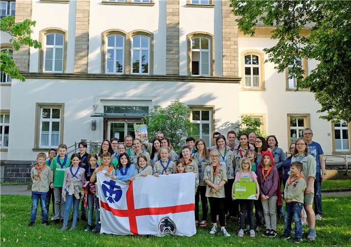 Der DPSG-Pfadfinderstamm St. Michael bei seiner alljährlichen Stammesversammlung. Andreas Bühler ist ganz rechts zu sehen. Foto: privat