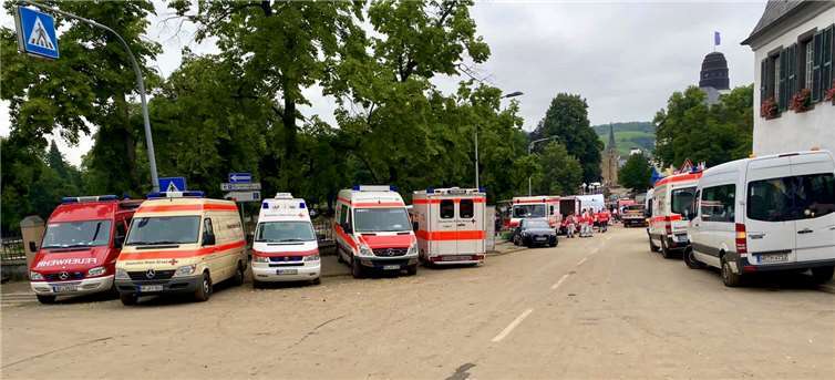 Der DRK Kreiisverband war mit zahlreichen Helfern vor Ort. Fotos: DRK Kreisverband Neuwied