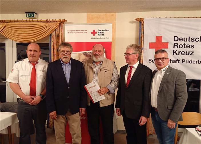 Der DRK Ortsverein Puderbach hat im Raubacher Schützenhaus seine Spenderinnen und Spender für ihre geleisteten Blutspenden geehrt. Foto: privat