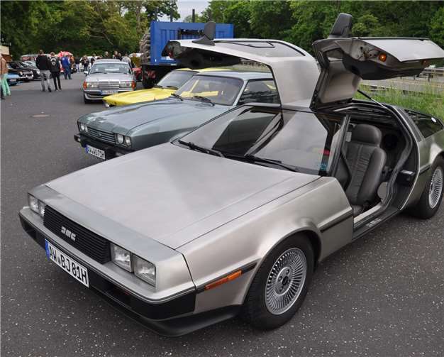 Der De-Lorean ist eine Rarität.