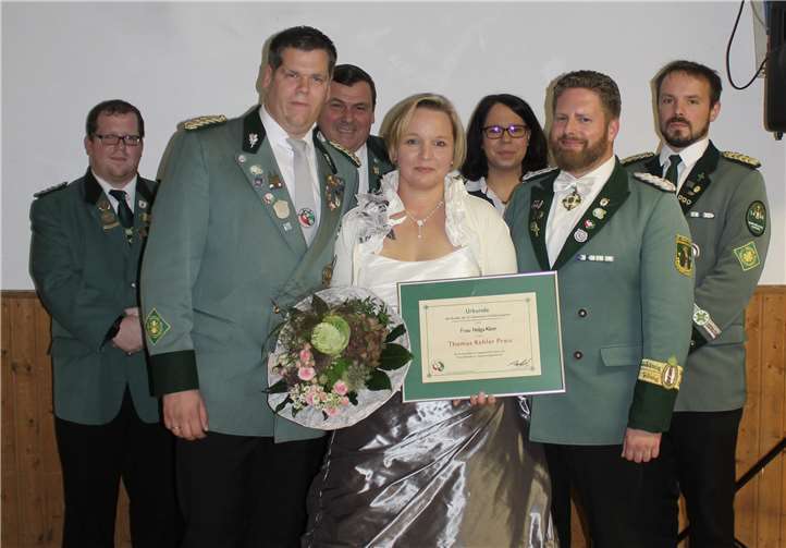 Der Diözesanvorstand der Schützenjugend zeichnete Helga Klein als Erste mit dem „Thomas Köhler Preis“ für den Einsatz für die Schützenjugend aus.