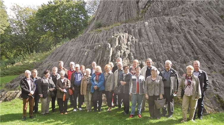 Der Druidenstein bot einen imposanten Anblick.  privat
