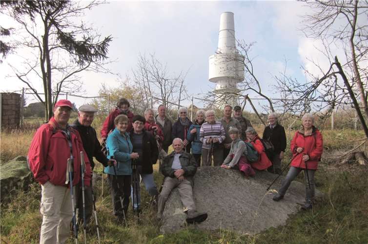 Der Eifelverein Adenau auf dem Schneeberg.Eifelverein Adenau