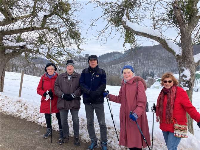 Der Eifelverein Bad Breisig wanderte im Schnee. Quelle: Eifelverein Bad Breisig