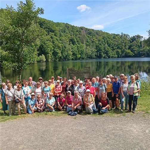 Der Eifelverein Ortsgruppe Andernach hatte am Samstag, den 12.07.2025 zu einer Fahrt (Sommerfest) zur Besichtigung des 126 Meter langen Maar-Stollens nach Ulmen eingeladen. Foto: privat