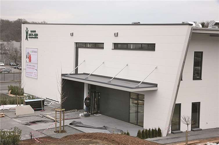 Der Eingangsbereich des neuen Sportcenters.