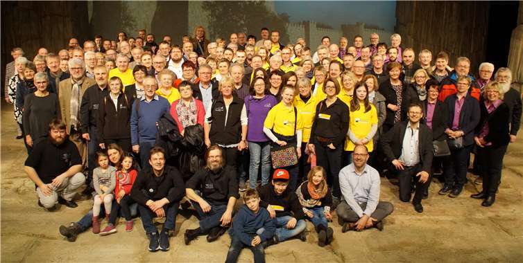 Der Einladung zum deutschsprachigen Europassionstreffen waren 17 Gruppen gefolgt. Kemnather Passionsverein