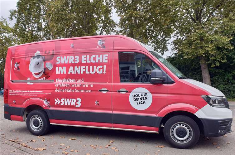 Der „Elch-Laster“ ist unterwegs! Foto: SWR