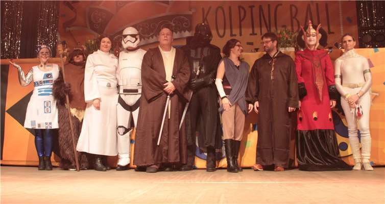 Der Elferrat der Kolpingsfamilie hatte das diesjährige Motto „Star Wars“ ausgegeben.