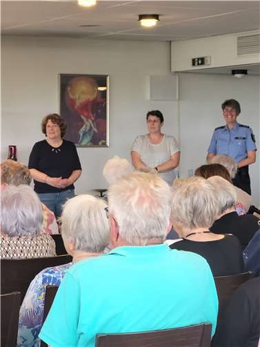 Der „Enkeltrick“, Schockanrufe oder der „Verkehrsunfalltrick“ waren Themen. Fotos: privat