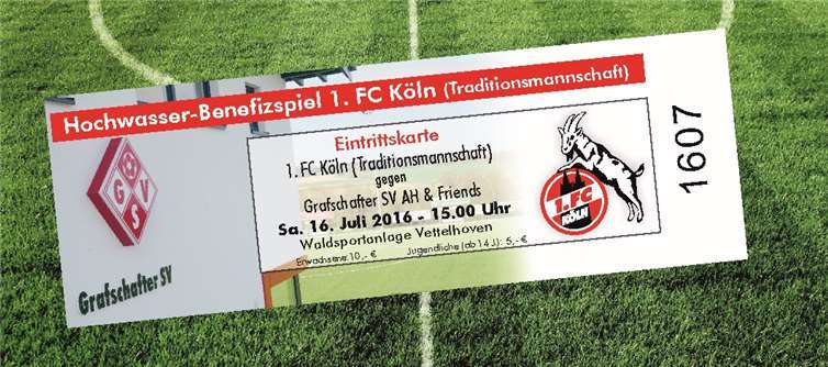 Der Erlös des Benefizspiels geht komplett an die Opfer des Starkregens in den vergangenen Wochen.privat