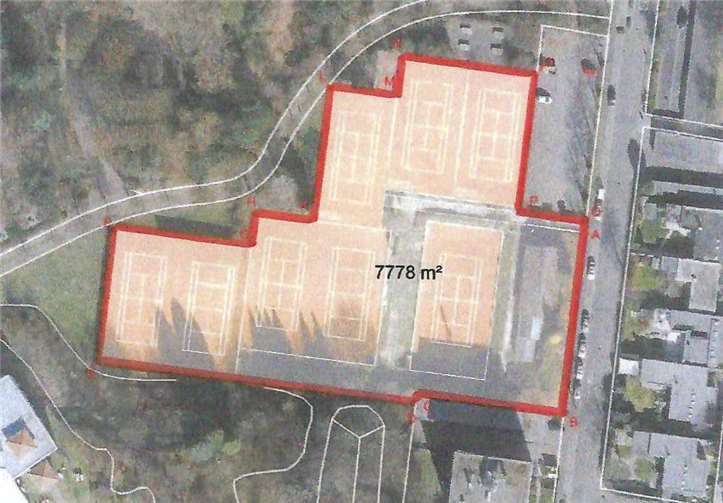 Startschuss zur größten Tennisanlage in Rheinbach Der Erweiterungsplan der Tennisanlage.