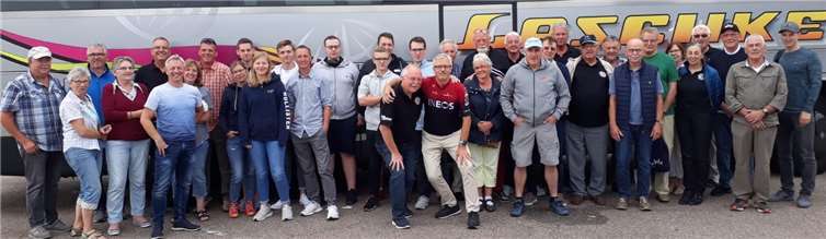 Der Fanclub Christian Knees machte sich auf den Weg nach Brüssel, um den Radsportler anzufeuern. Fotos: Manfred Steffen