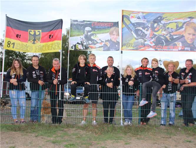 Der Fanclub wächst und will auch in Italien unterstützend an der Seite des Elfjährigen stehen. Fotos: kartfoto.de