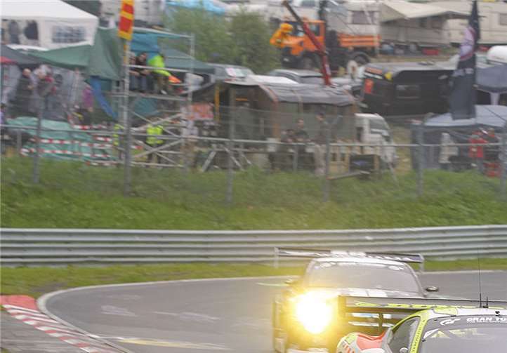 Der Ferrari hatte bei seinem Marathon-Debüt kein Glück.