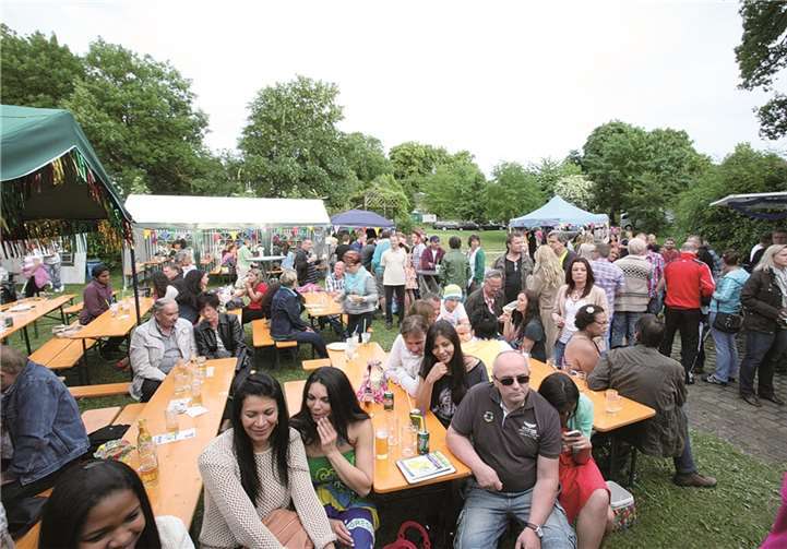 Der Festplatz war zu allen Zeiten gut besucht.