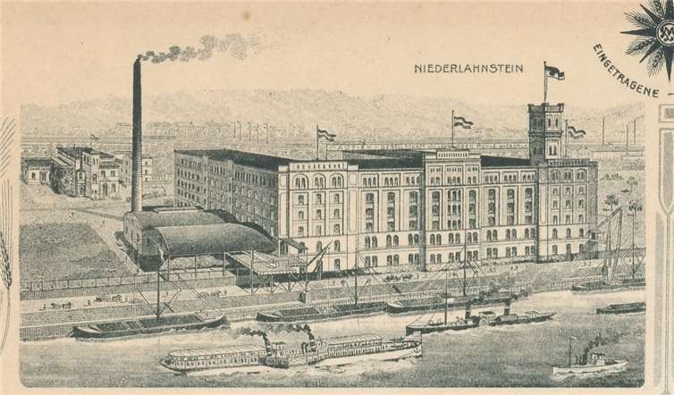 125 Jahre klassizistischer Industriecharme Der Firmenbriefkopf mit der Löhnberger Mühle von 1930.