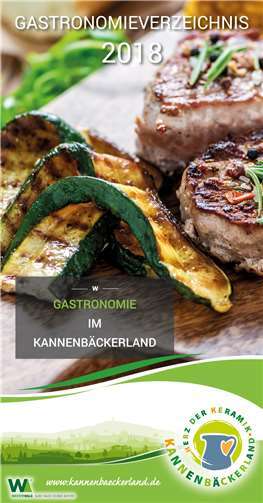 Der Flyer „Gastronomie im Kannenbäckerland“.privat