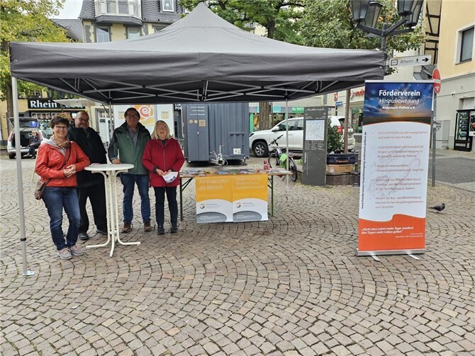Der Förderverein Hospizbewegung nahm diesen Tag zum Anlass auf die Hospizarbeit aufmerksam zu machen und zu informieren. Foto: privat