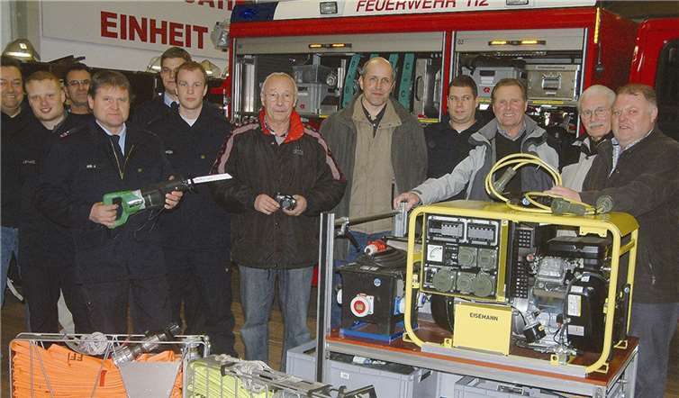 Der Förderverein unterstützte die Kripper Feuerwehr unter anderem bei der Anschaffung von Ausrüstungsgegenständen. AB